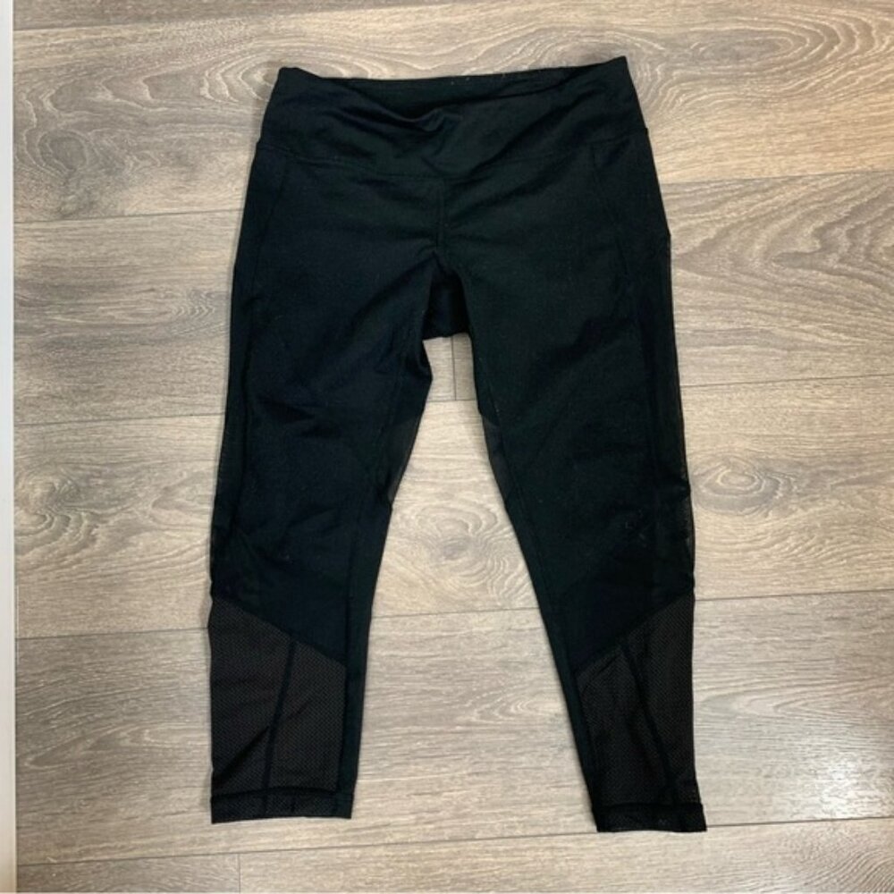 Zella Women's Capri Leggings Cropped Activewear Spandex Black Size Small